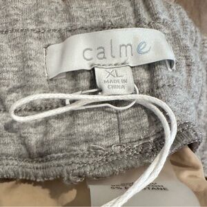 calme XL Grey Tie-Waist Top Nylon pants